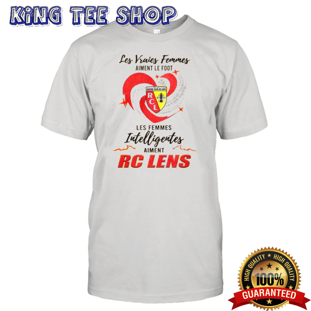 Real Women Love Football Paris Smart Women Love RC Lens T-Shirt