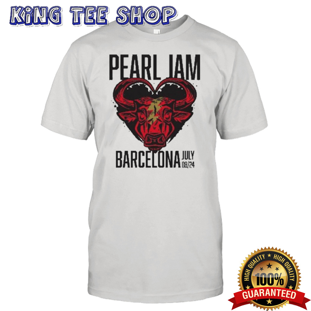Pearl Jam In Barcelona Night 2 Buffalo Head At Palau Sant Jordi On July 8 2024 Shirt