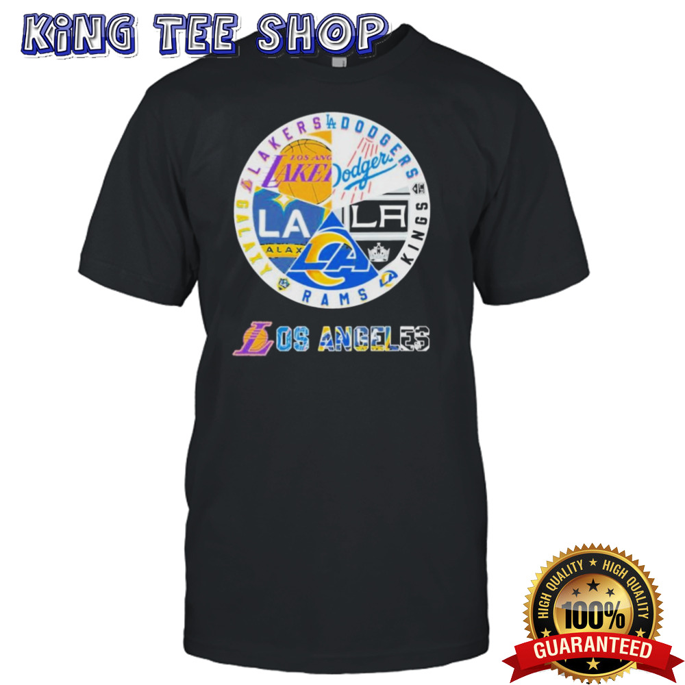 Rams Lakers Dodgers Kings Los Angeles Sports Teams Logo 2024 shirt
