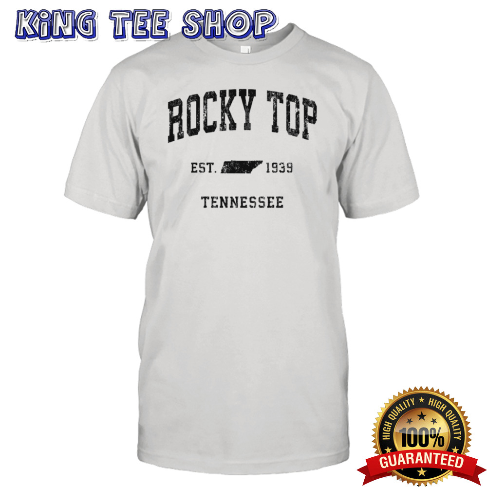 Rocky Top Tennessee Tn Vintage Established Athletic Sports Design Est 1939 Shirt