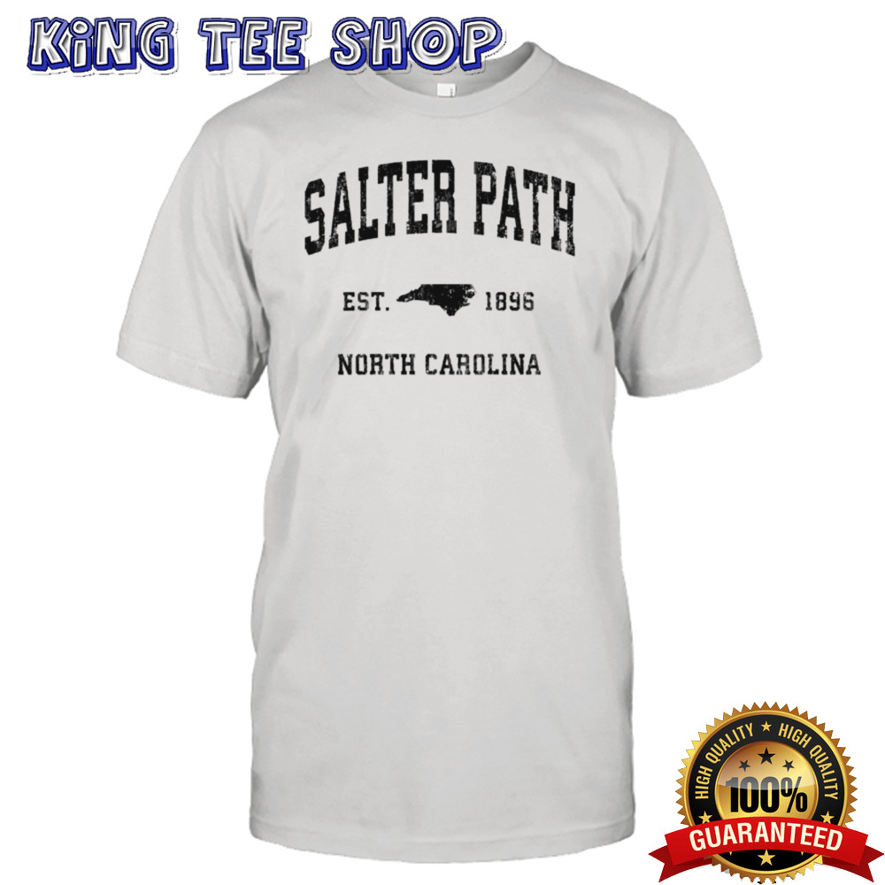 Salter Path North Carolina Nc Vintage Established Athletic Sports Design Shirt