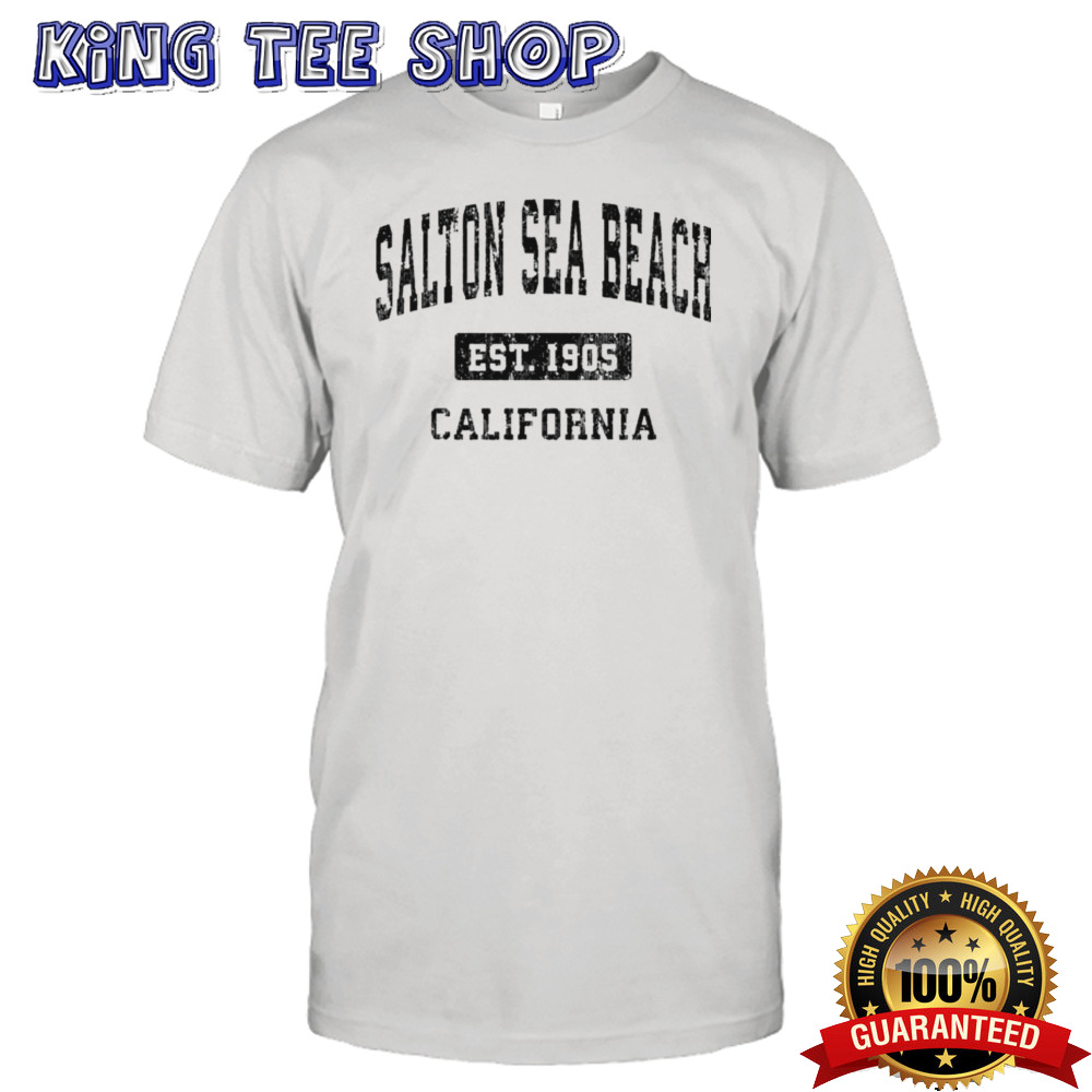 Salton Sea Beach California Ca Vintage Established Athletic Sports Shirt