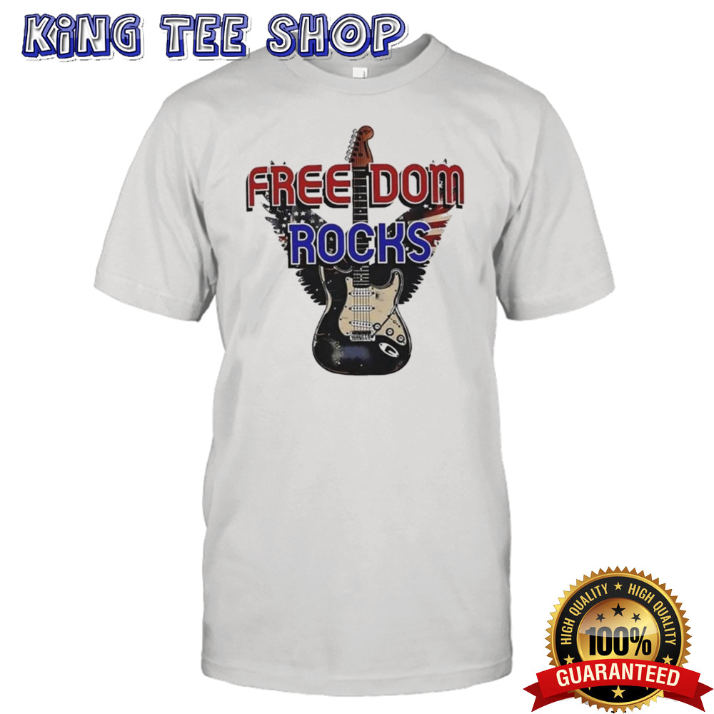 Freedom Rocks Guitar T-shirt