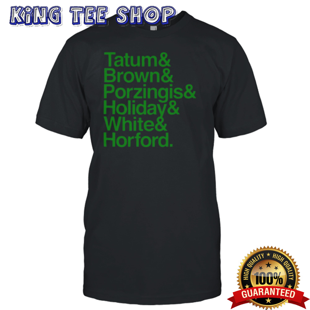 Tatum Brown Porzingis Holiday White Horford T-shirt