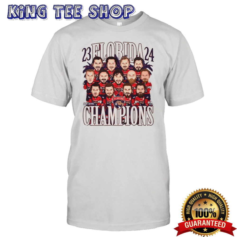 Florida Panthers 2024 Stanley Cup Champions Bobblehead T Shirt