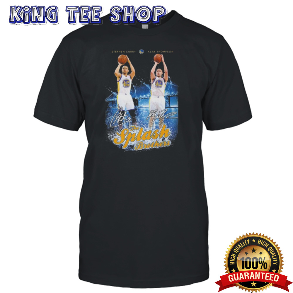 Golden State Warriors Klay Thompson Stephen Curry The Splash Brothers Signatures T-shirt