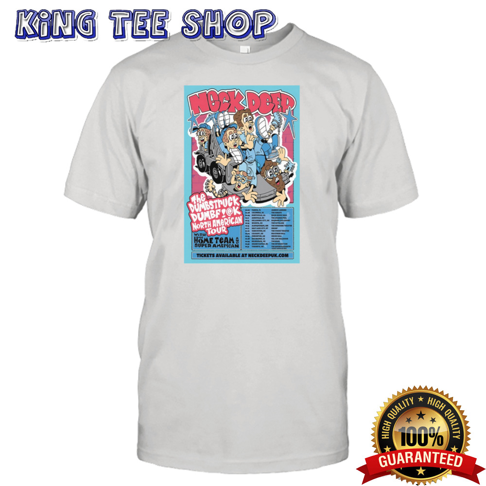 Neck Deep North American Tour 2024 Poster shirt