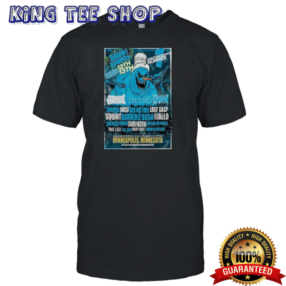 Snow and Flurry Fest 2024 October 12 13 Minneapolis Minnesota Event Poster shirt