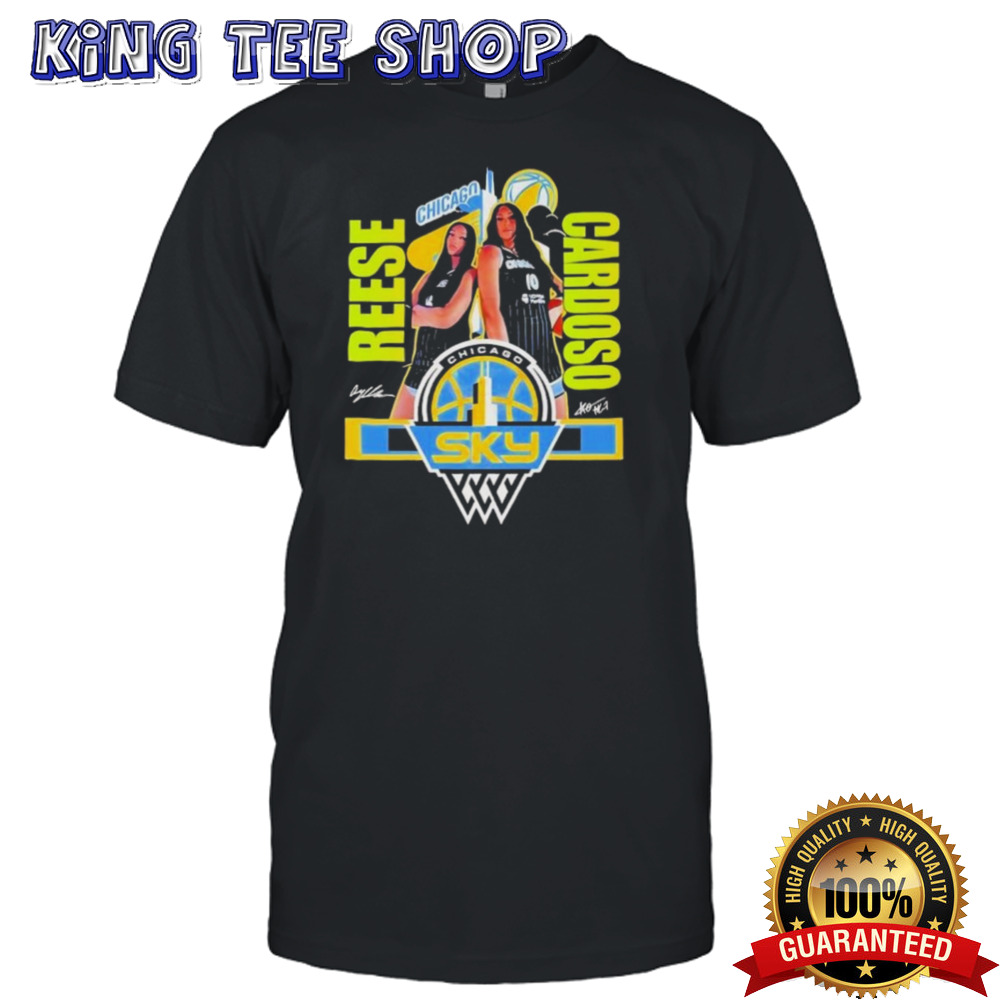 Reese And Cardoso Chicago Sky Basketball Graphic Signatures 2024 T-shirt