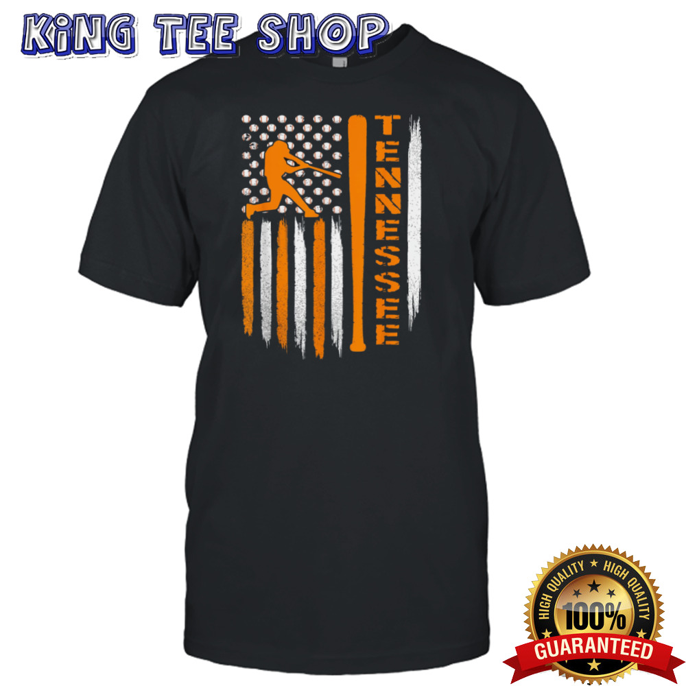 Vintage tennessee baseball american us flag t shirt