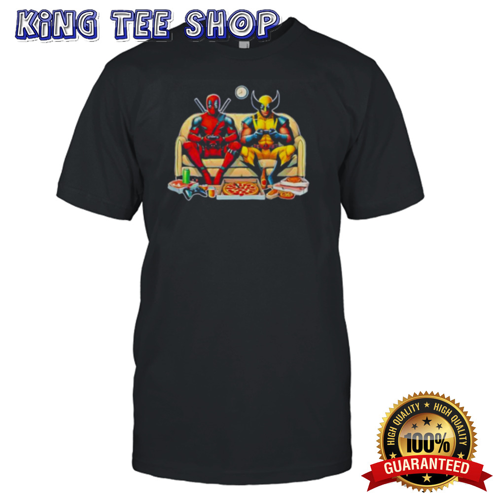 Marvel Deadpool Wolverine Disney Superhero shirt