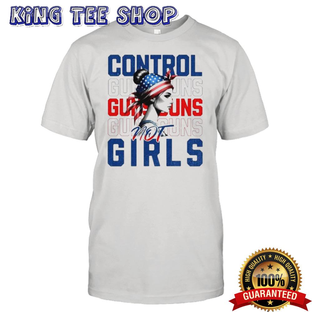 Retro Control Guns Not Girls T-Shirt