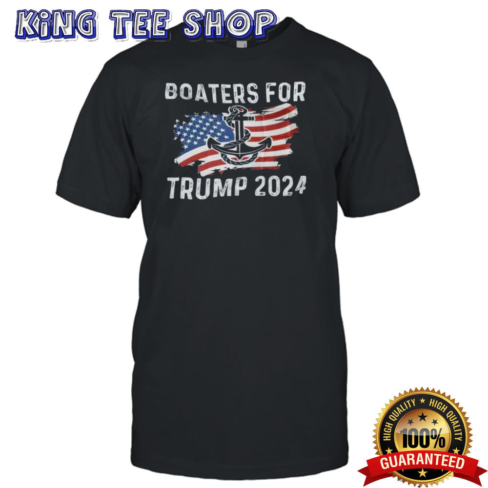 Boaters For Donald Trump Flag Anchor America Shirt