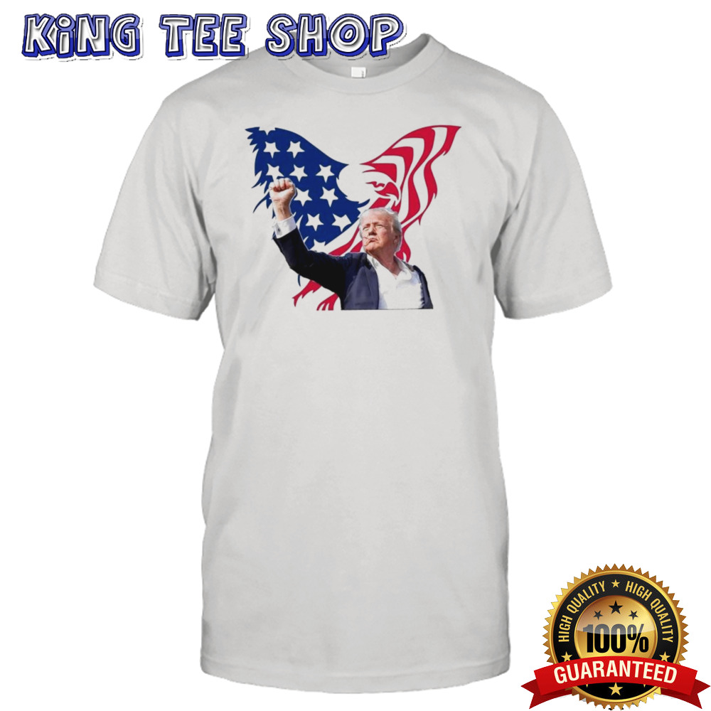 Hot Trump Assassination Attempt 2024 USA Flag Eagle T-shirt
