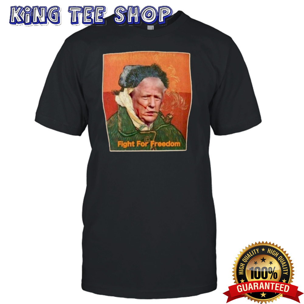 Donald Trump Assassination Attempt Vincent Van Gogh Fight For Freedom T-shirt