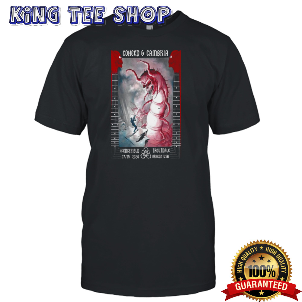 Coheed And Cambria July 19 2024 Troutdale Oregon Poster Shirt