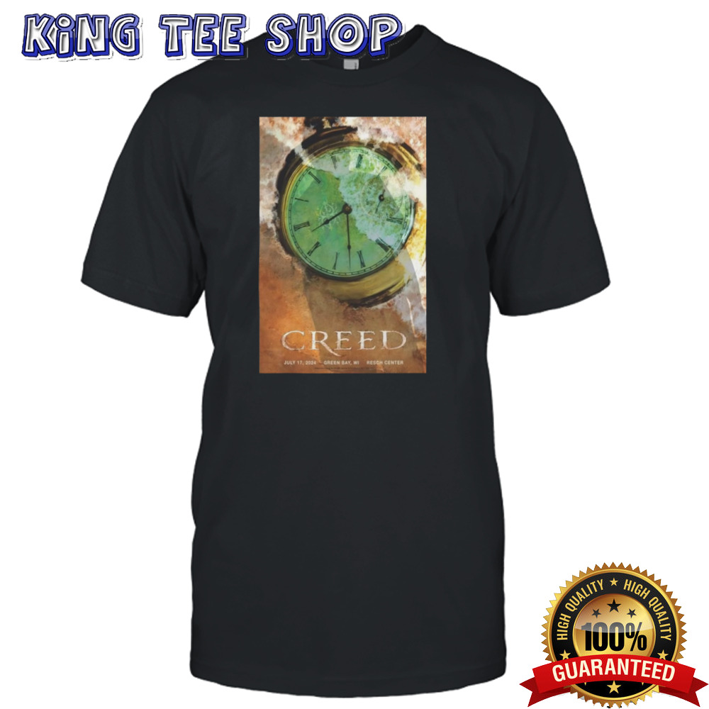 Creed Green Bay Resch Center 07 17 2024 Poster Shirt