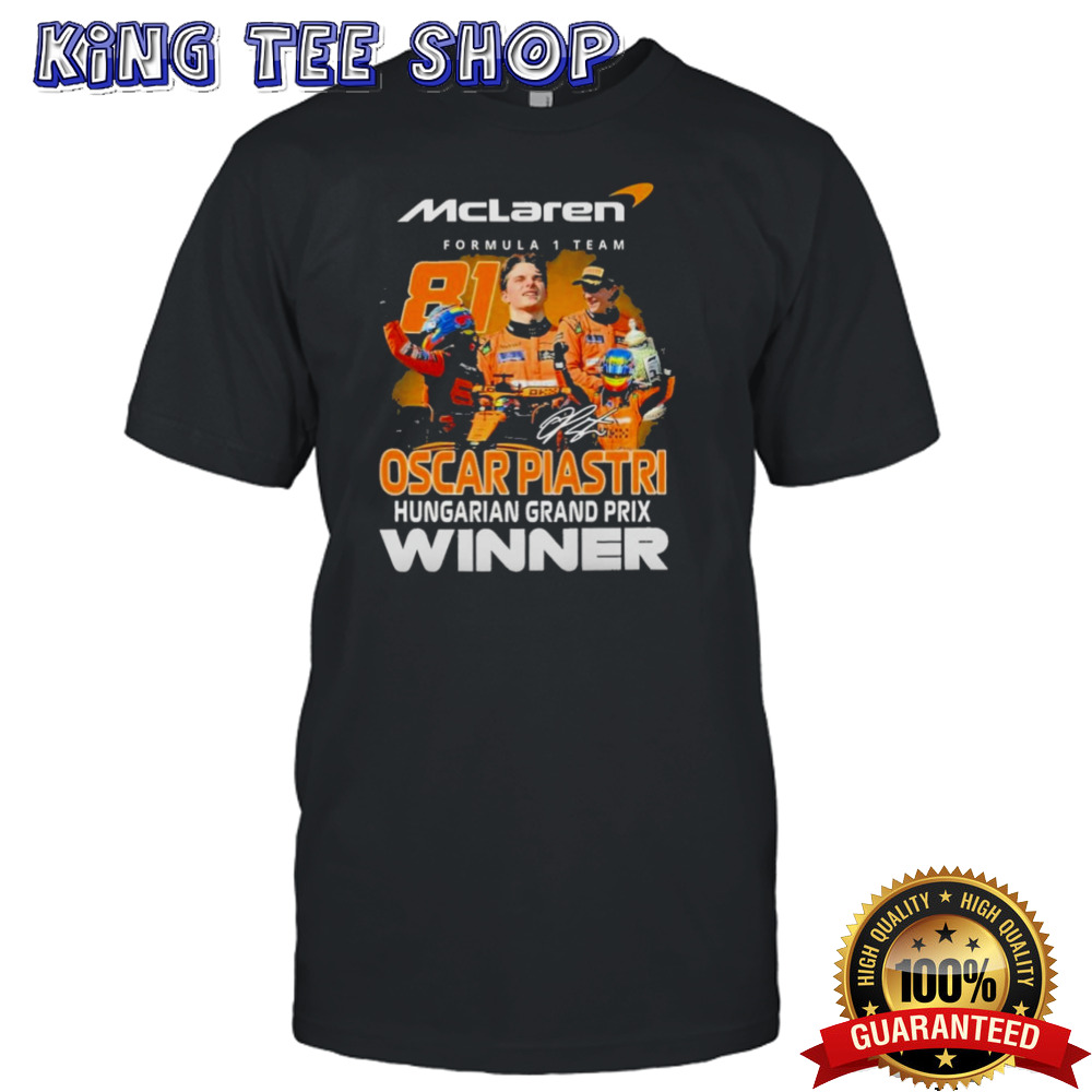 Oscar Piastri Hungarian Grand Prix Winner T-Shirt