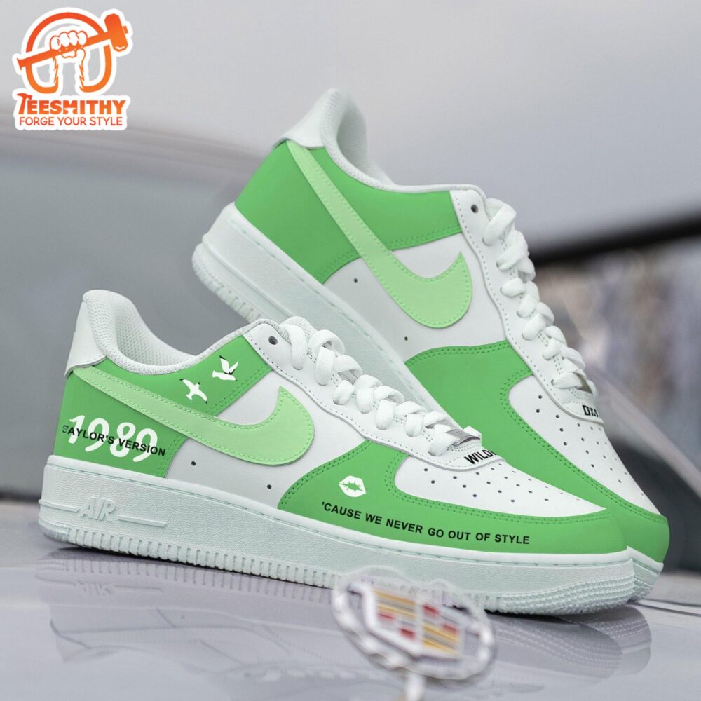Custom Taylor’s Air Force 1 Shoes Light Green V1