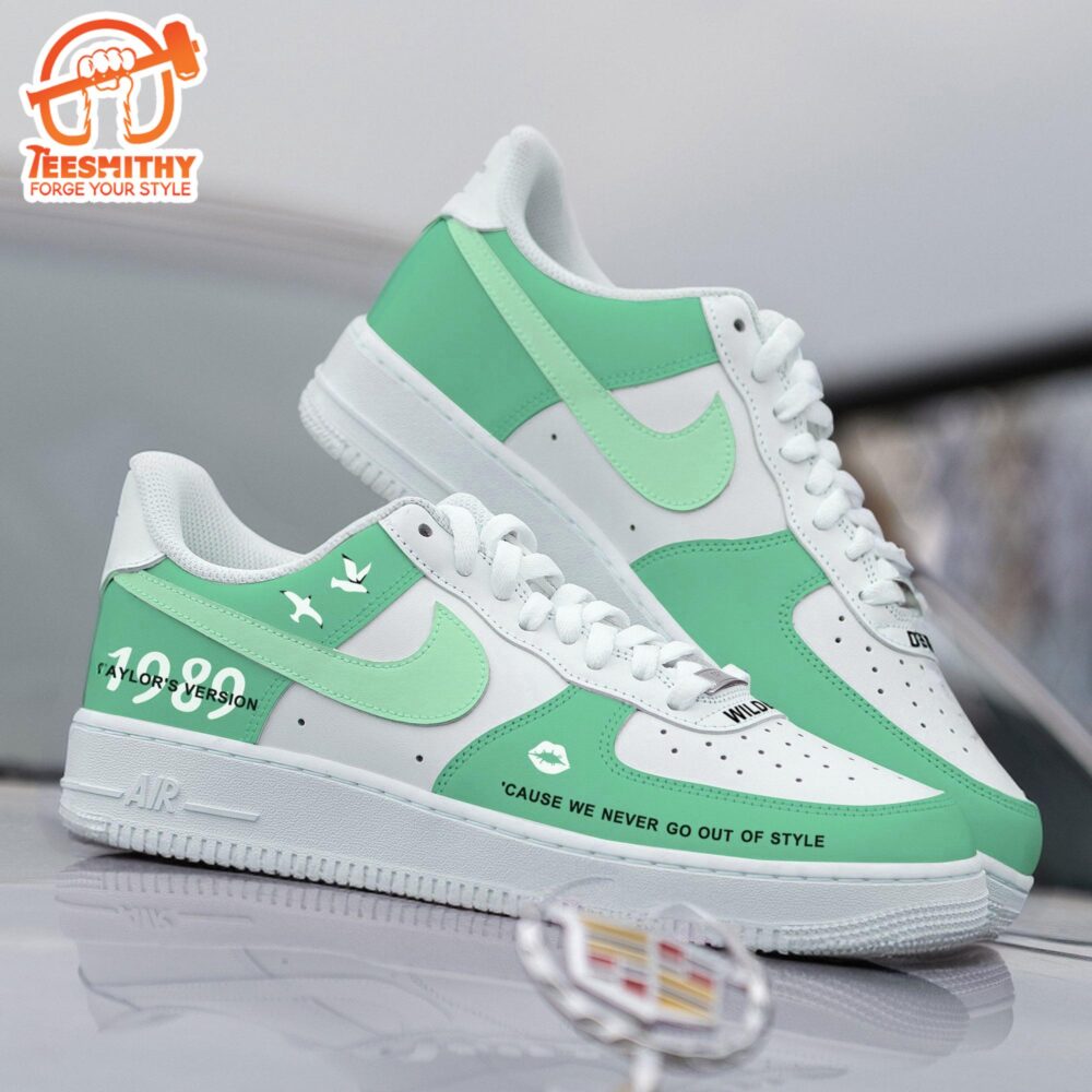 Custom Taylor’s Air Force 1 Shoes Light Green