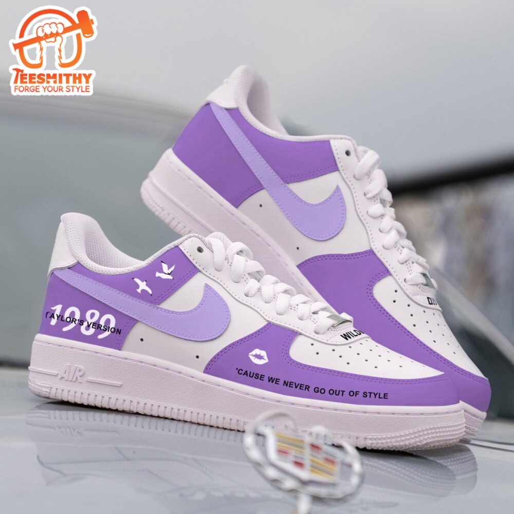 Custom Taylor’s Air Force 1 Shoes Pastel Purple