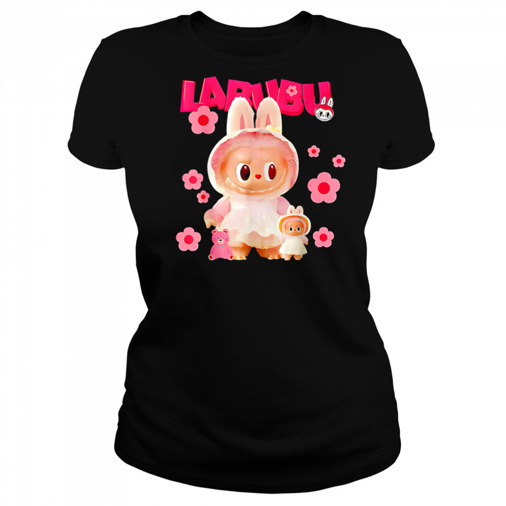 Cute Labubu The Monsters Pink Lover shirt Women's T-shirt