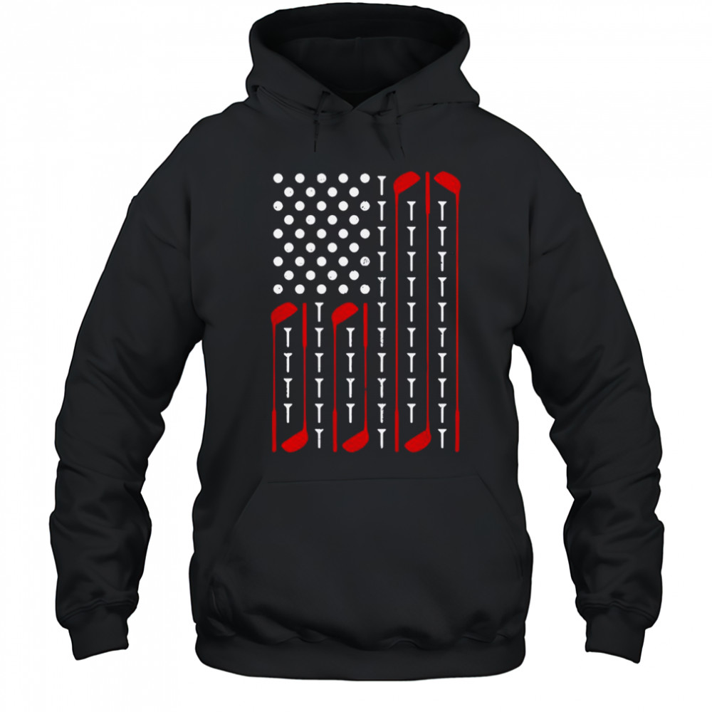 Golf American Flag T-Shirt Sweatshirt