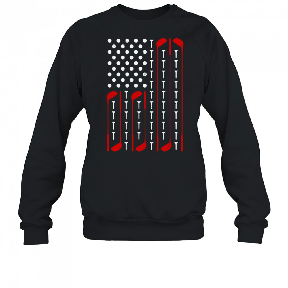 Golf American Flag T-Shirt Hoodie