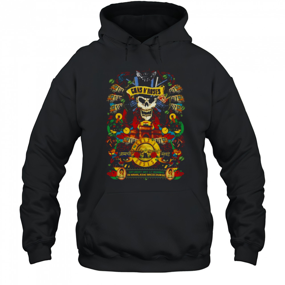 Guns N Roses In Mumbai Maharashtra India Concert Poster At Mahalaxmi Race Course On Saturday May 17 2025 T Shirt Sweatshirt