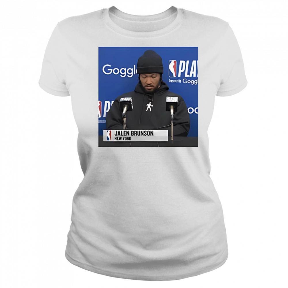Jalen Brunson Press Conference shirt Women's T-shirt