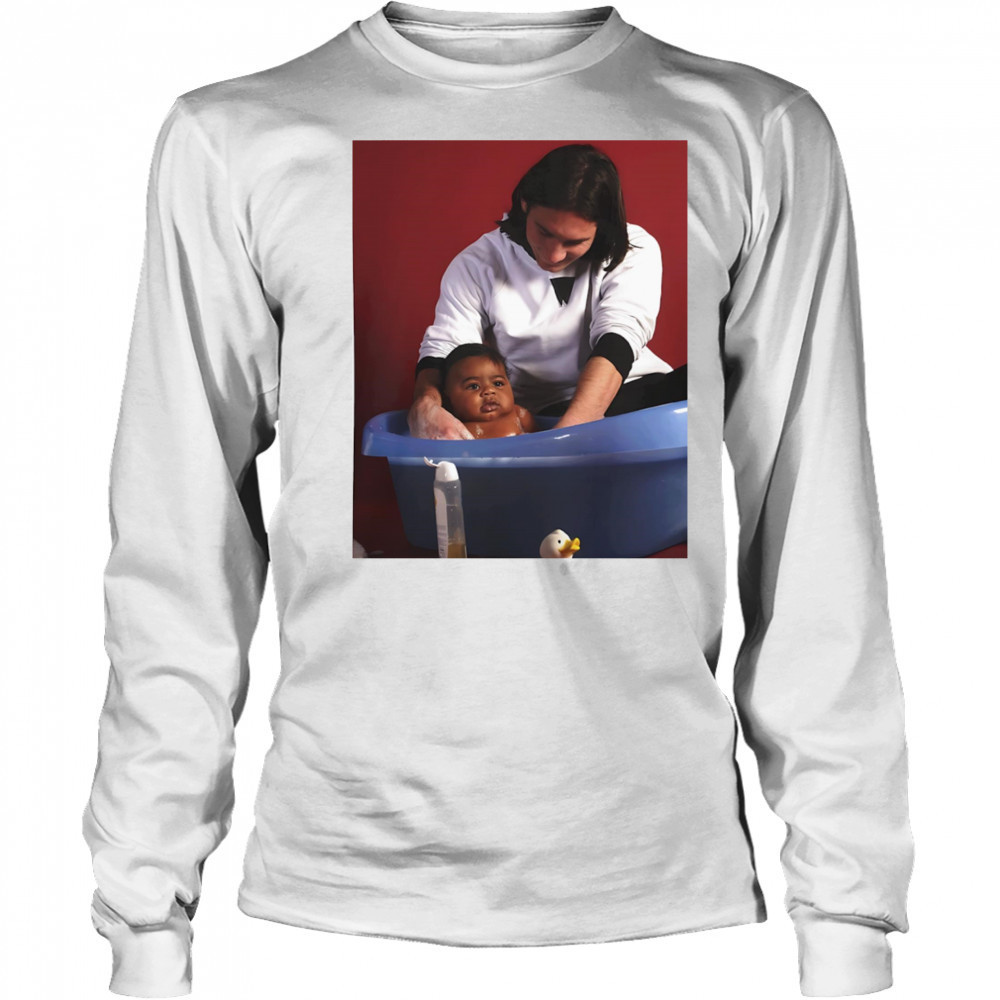Messi with Baby Lamine Yamal shirt Long Sleeved