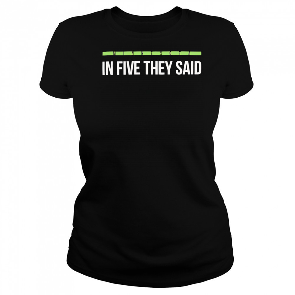 Minnesota Timberwolves In Five They Said NBA Playoff 2025 shirt Women's T-shirt