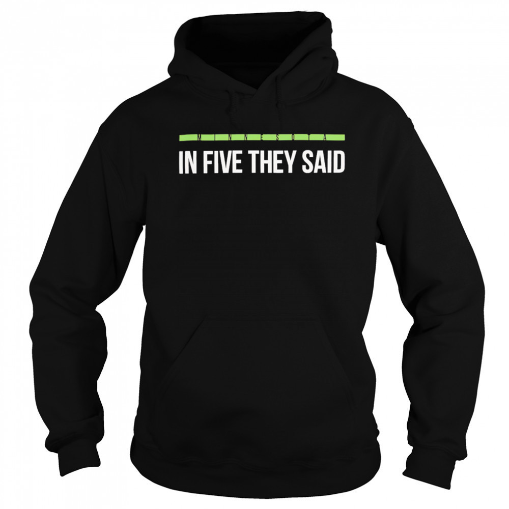 Minnesota Timberwolves In Five They Said NBA Playoff 2025 shirt Hoodie