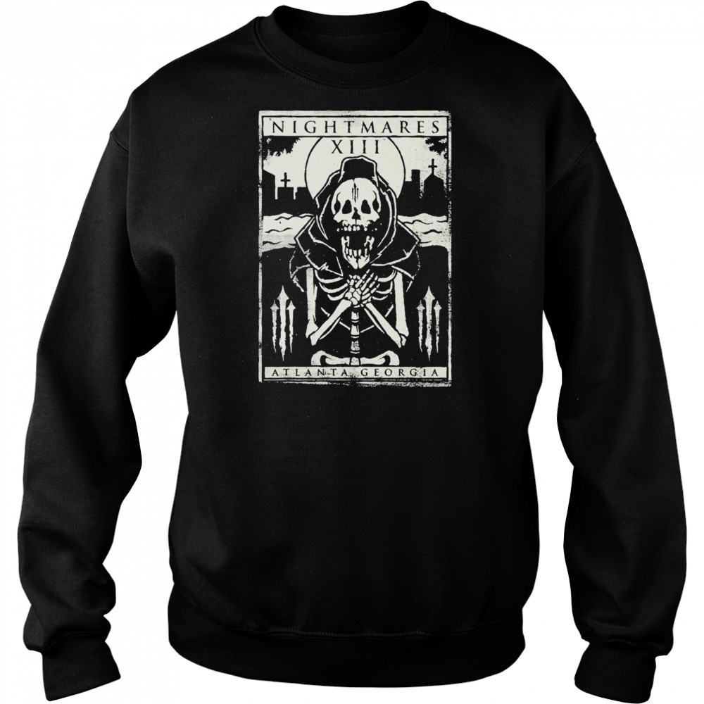 Nightmares Atlanta Georgia Skeleton T-shirt Sweatshirt