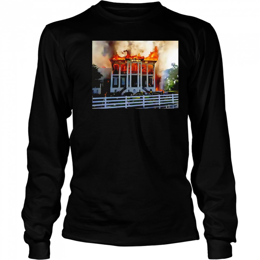 Nottoway Plantation Fire shirt Long Sleeved