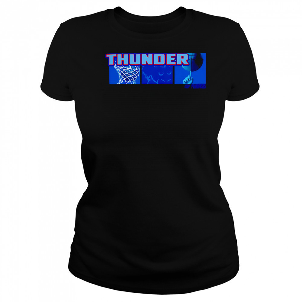 Oklahoma City Thunder 2025 Playoff Block shirt Women's T-shirt