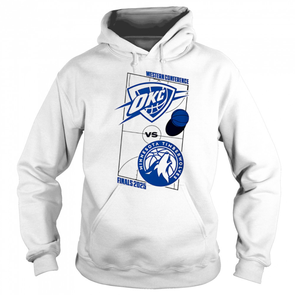 Oklahoma City Thunder vs Minnesota Timberwolves 2025 Western Conference Finals shirt Hoodie