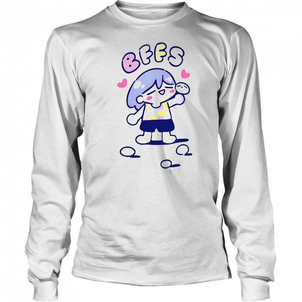 Omori Merch Kel And Friend Omocat T-Shirt Long Sleeved