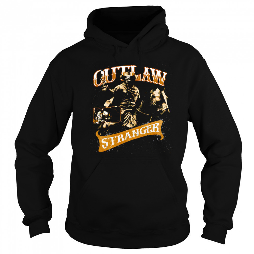 Outlaw Stranger Skeleton horse retro shirt Hoodie