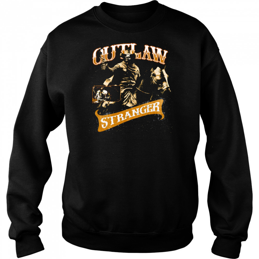 Outlaw Stranger Skeleton horse retro shirt Sweatshirt