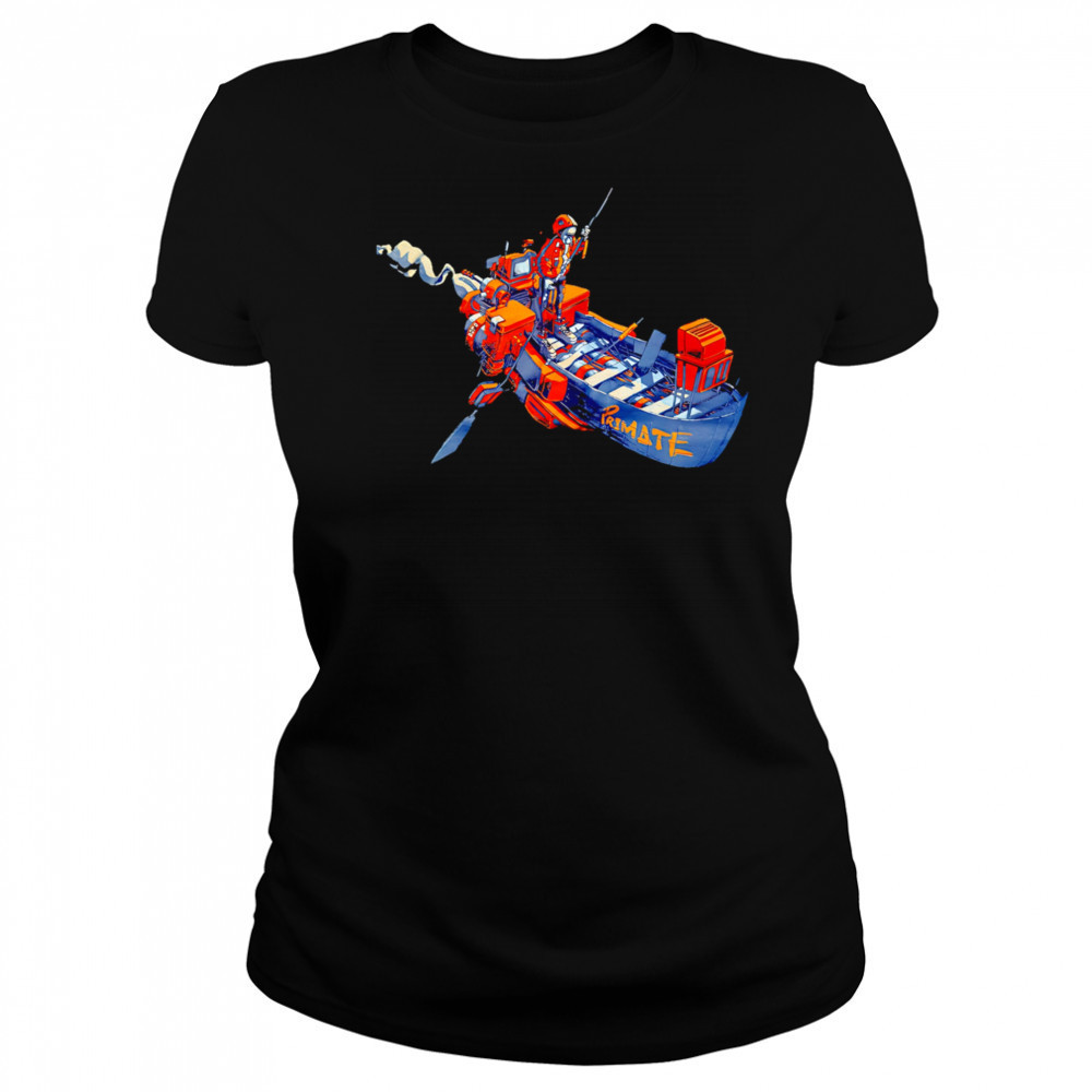 Primate Boat Robot classic shirt Women's T-shirt