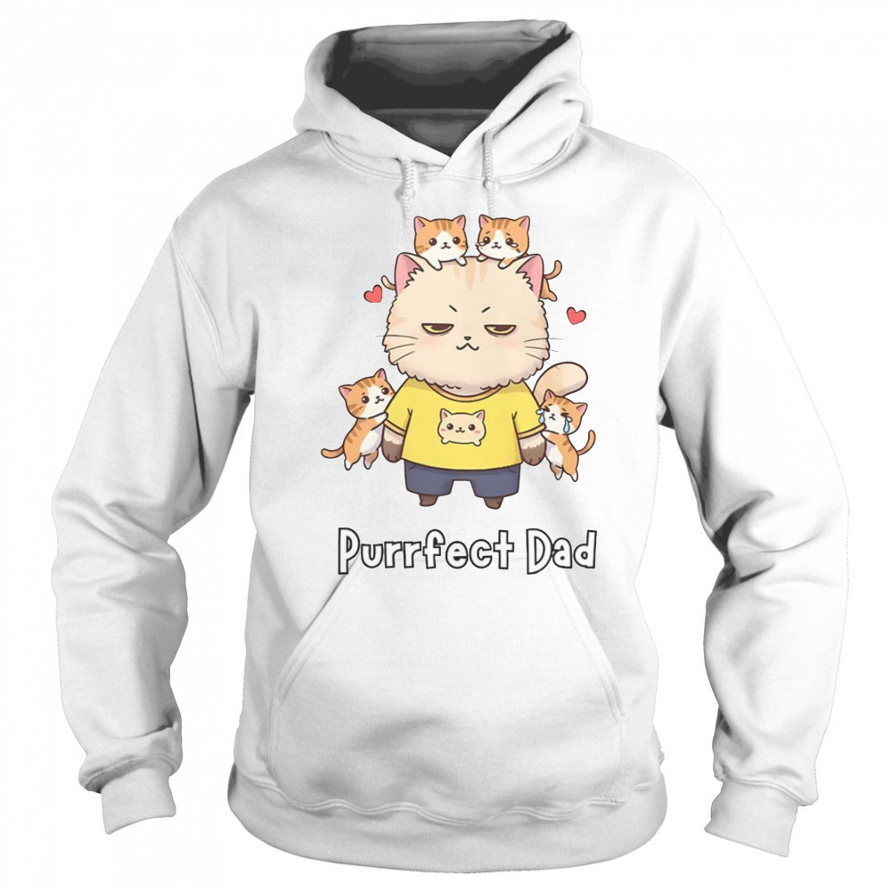 Purrfect Dad Cat Family Father’s Day T-Shirt Hoodie