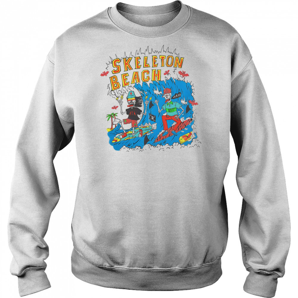 Skeleton beach shirt Sweatshirt
