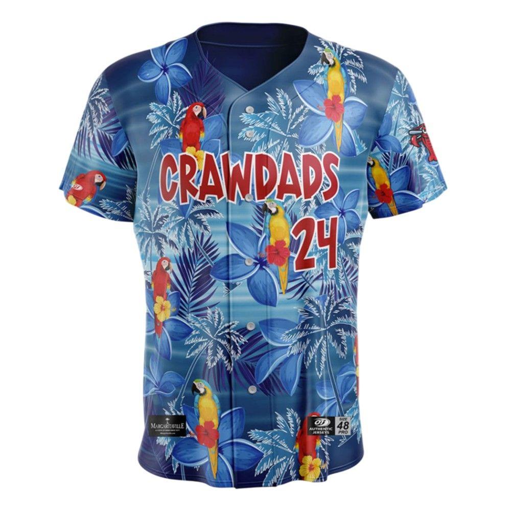 Hickory Crawdads Margaritaville Night Jersey Giveaway 2025