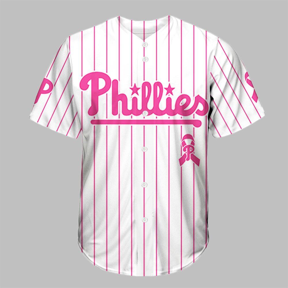 Phillies 2025 Breast Cancer Awareness Game Night Jersey