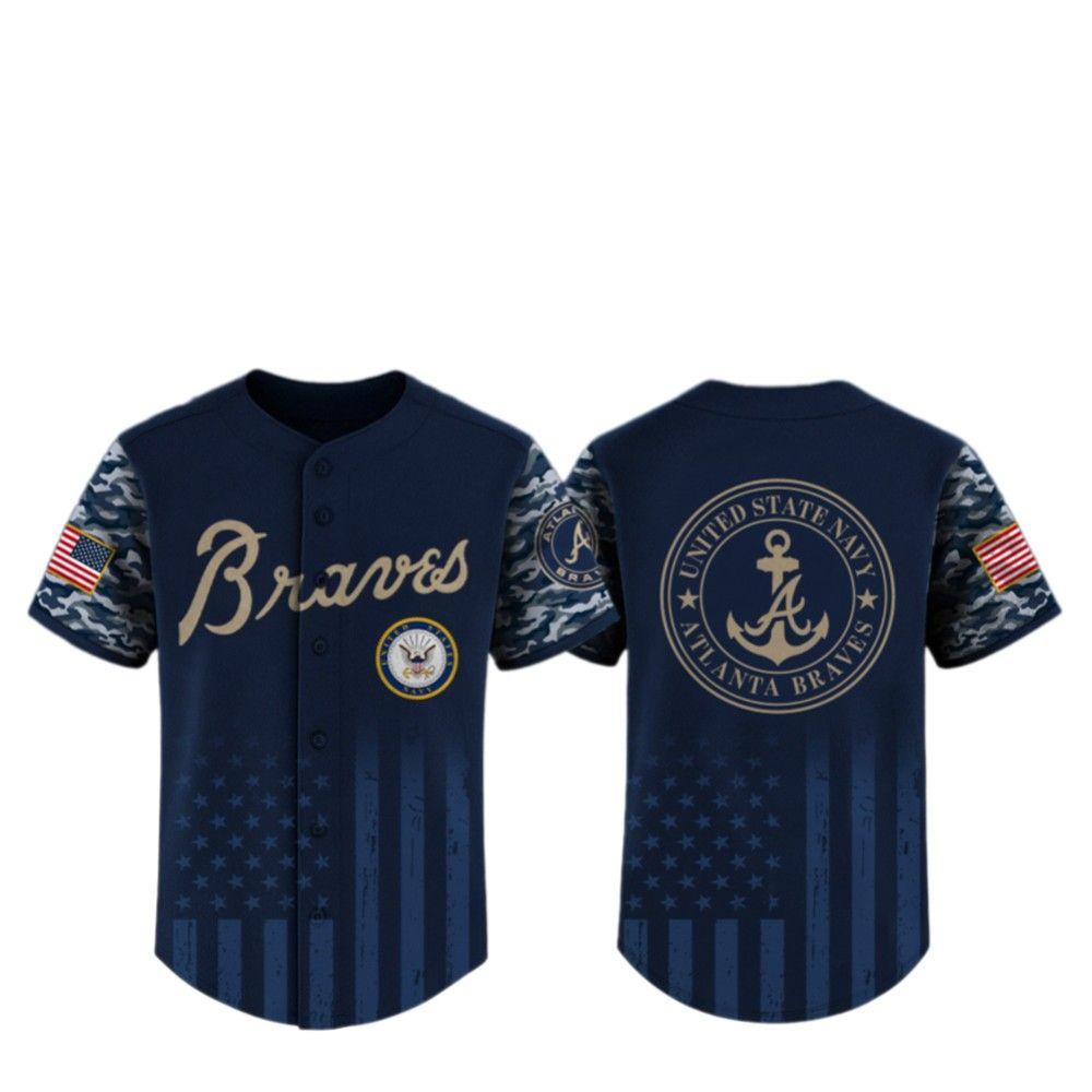 2025 Braves US Navy Appreciation Night Jersey