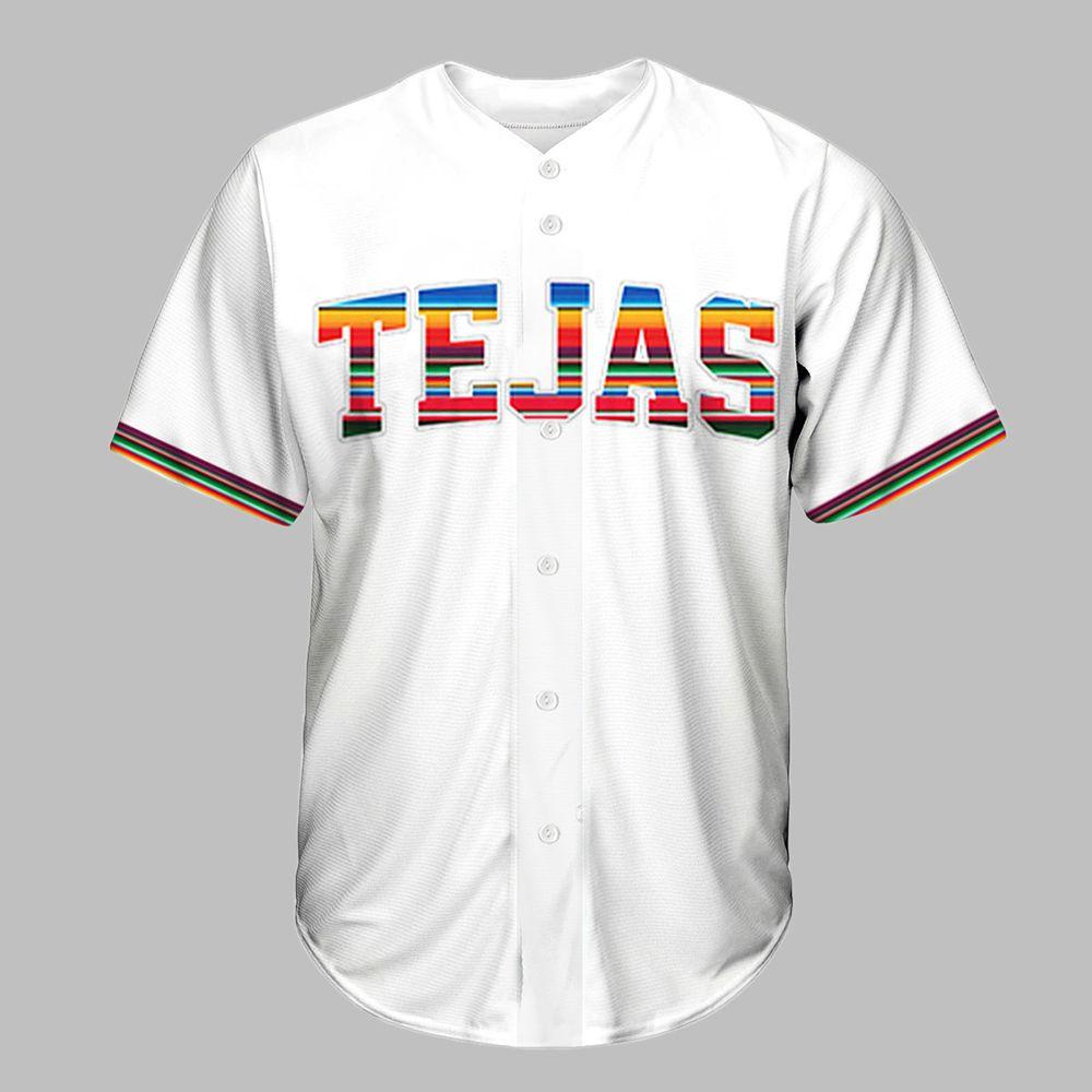 2025 Giveaway Rangers Mexican Heritage Day Jersey