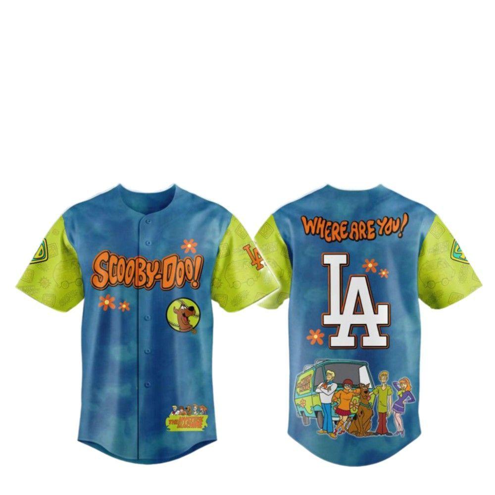 2025 LA Dodgers Scooby-Doo Baseball Jersey