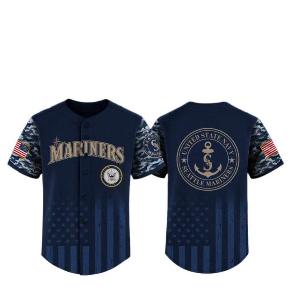 2025 Mariners United State Navy Military Appreciation Night Jersey