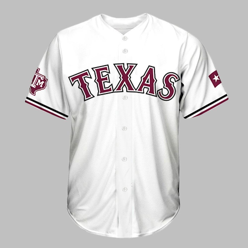 2025 Rangers Texas AM University Night Jersey Giveaway